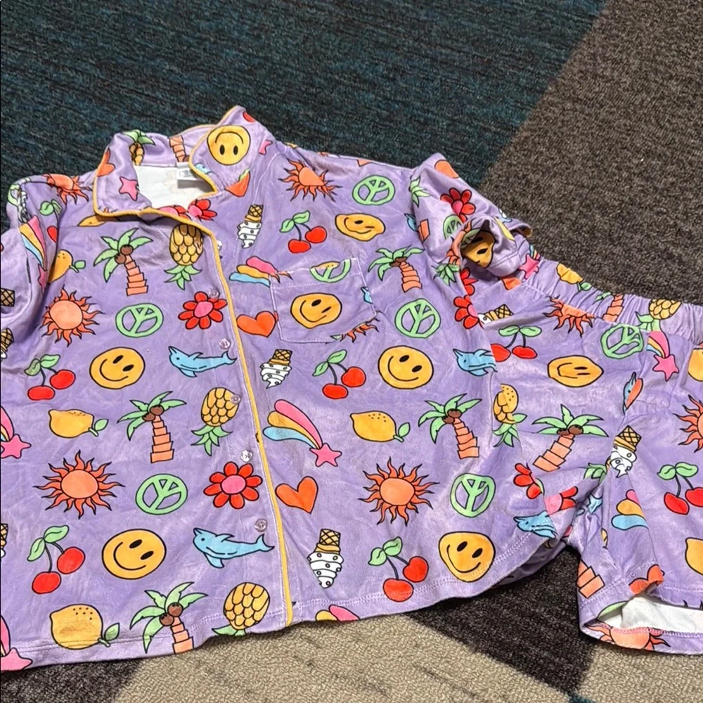 Art Class Sleepwear with Purple Trim size 16/18